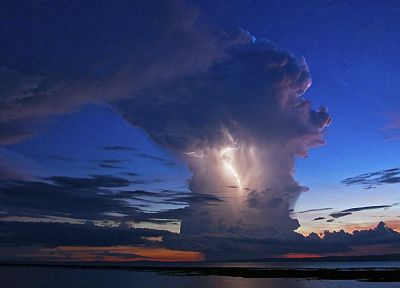 storm, lightning, evening, Kenya - random desktop wallpaper