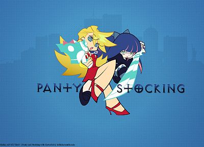 Panty and Stocking with Garterbelt, anime, anime girls, Anarchy Panty, Anarchy Stocking - random desktop wallpaper