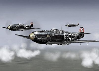 Germany, World War II, Luftwaffe, planes - random desktop wallpaper