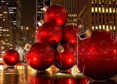Christmas, New York City, ornaments - related desktop wallpaper