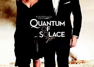 Quantum of Solace, James Bond, Olga Kurylenko, Daniel Craig, movie posters - related desktop wallpaper