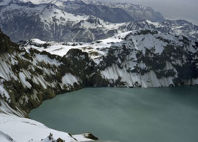 mountains, landscapes, snow, Alaska, lakes, National Park - random desktop wallpaper