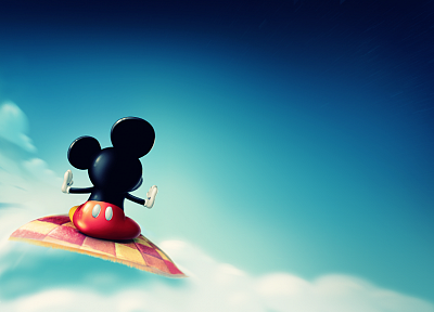 clouds, Disney Company, Mickey Mouse - random desktop wallpaper