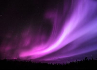aurora borealis, purple - random desktop wallpaper