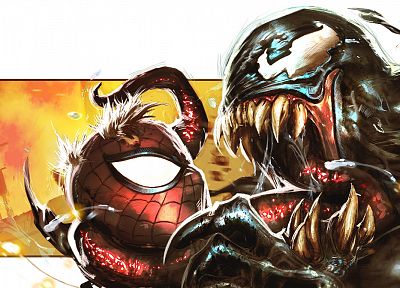 Venom, Spider-Man, Marvel Comics - desktop wallpaper