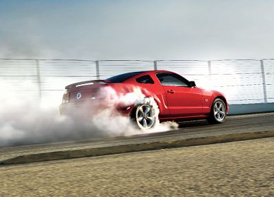 cars, smoke, races - desktop wallpaper