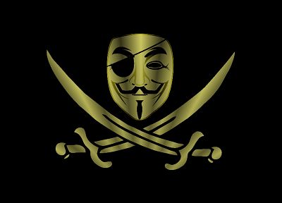 Anonymous, pirates - duplicate desktop wallpaper