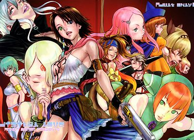 Final Fantasy, Rikku, Yuna - random desktop wallpaper