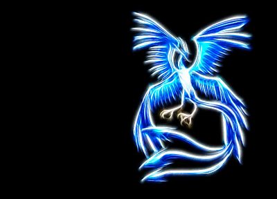 Pokemon, Articuno, simple background, Airpaint - related desktop wallpaper