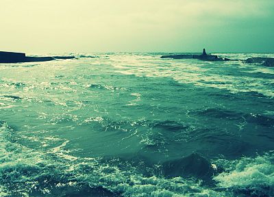ocean, waves, France, FILSRU, beaches - desktop wallpaper