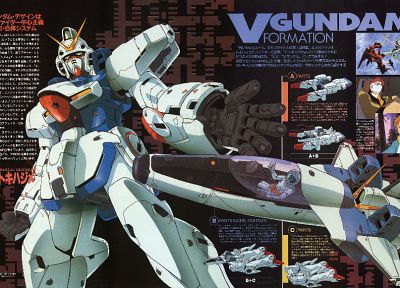 Gundam, magazine scans - related desktop wallpaper