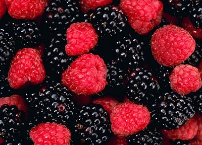 raspberries, berries, blackberries - random desktop wallpaper