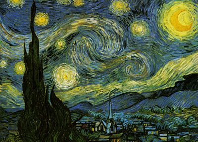Vincent Van Gogh, Starry Night - random desktop wallpaper