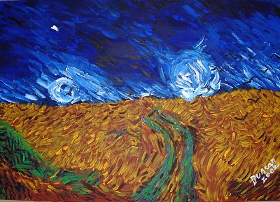 abstract, paintings, fields, artwork, skyscapes - duplicate desktop wallpaper