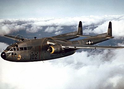aircraft, United States Air Force, vehicles, air force, Fairchild Aircrafts, C-119, Flying Boxcar, old photography - random desktop wallpaper
