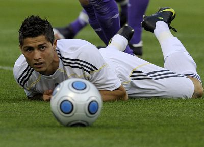 Cristiano Ronaldo, soccer balls, football star - desktop wallpaper
