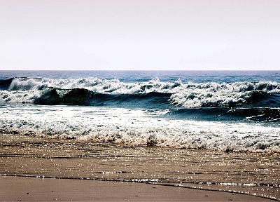 ocean, nature, waves, sea, beaches - desktop wallpaper