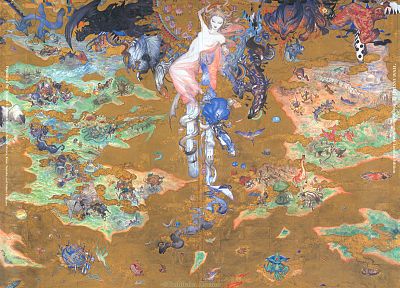 Final Fantasy, Yoshitaka Amano - random desktop wallpaper