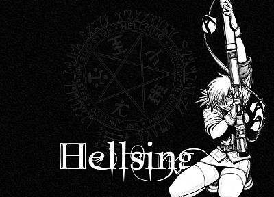 Hellsing, vampires, Seras Victoria, anime - related desktop wallpaper