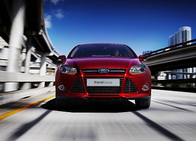 red, cars, Ford Focus - related desktop wallpaper
