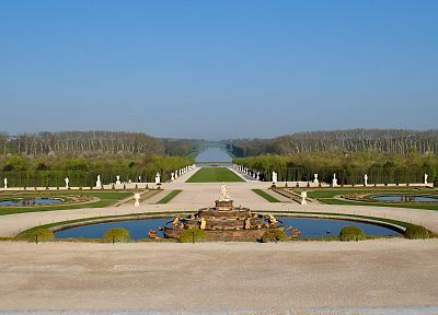France, Versailles, fountain, Latone Ornamental Lake - duplicate desktop wallpaper