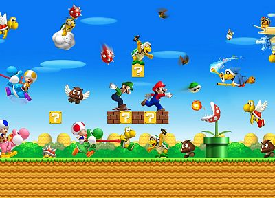 Mario Bros - duplicate desktop wallpaper