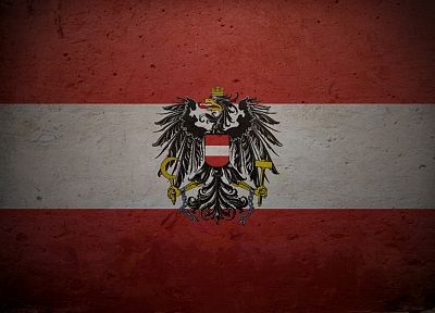 Austria, flags - desktop wallpaper