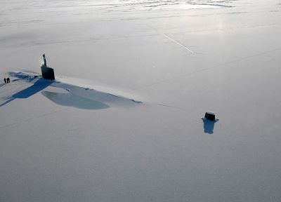 ice, submarine - random desktop wallpaper