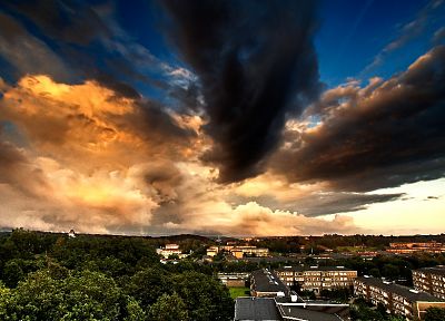 clouds, HDR photography, skyscapes, cities - related desktop wallpaper