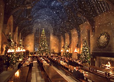 movies, Harry Potter, Harry Potter and the Chamber of Secrets, Hogwarts, X-mas - related desktop wallpaper