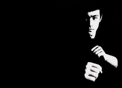 Bruce Lee, black background - related desktop wallpaper
