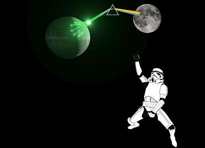Star Wars, Pink Floyd, stormtroopers, Moon - random desktop wallpaper