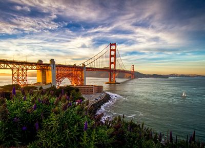 landscapes, nature, Golden Gate Bridge - duplicate desktop wallpaper