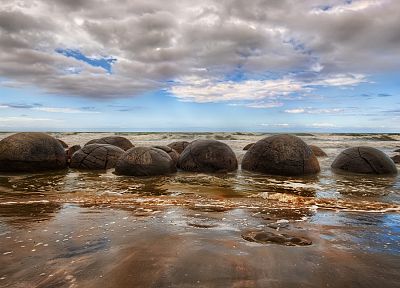 rocks, beaches - duplicate desktop wallpaper