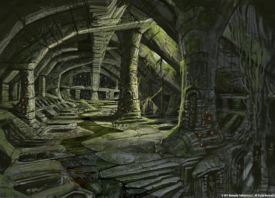 fantasy art, concept art, The Elder Scrolls V: Skyrim - duplicate desktop wallpaper