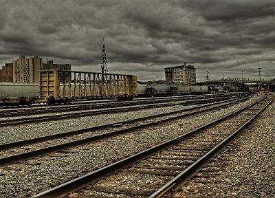 trains, railroad tracks, vehicles - random desktop wallpaper
