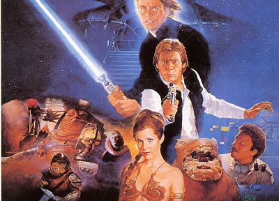 Star Wars, movie posters - random desktop wallpaper